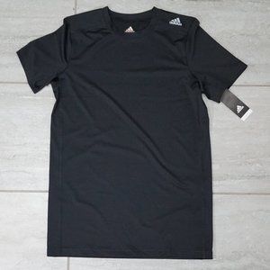 adidas Youth Climalite Athletiv T-shirt Size Large (14/16) Caviar Black